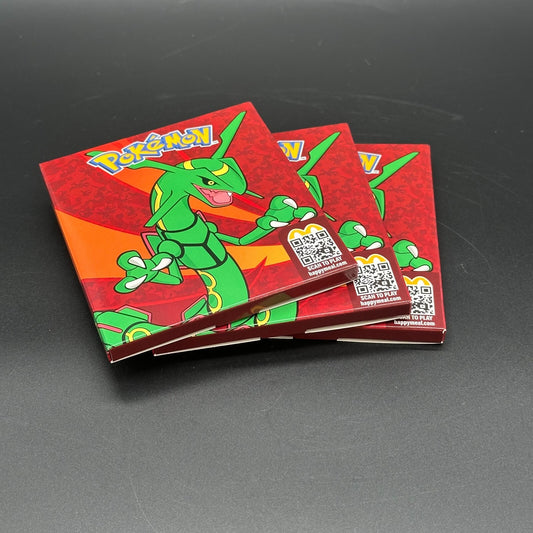 3x McDonalds Pokemon Booster Karten 2025 Rayquaza Deutsch Neu