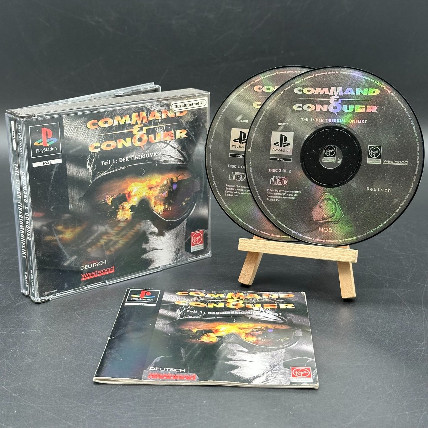 Command & Conquer - Der Tiberiumkonflikt (PlayStation 1, PS1) - CD aufpoliert ✅