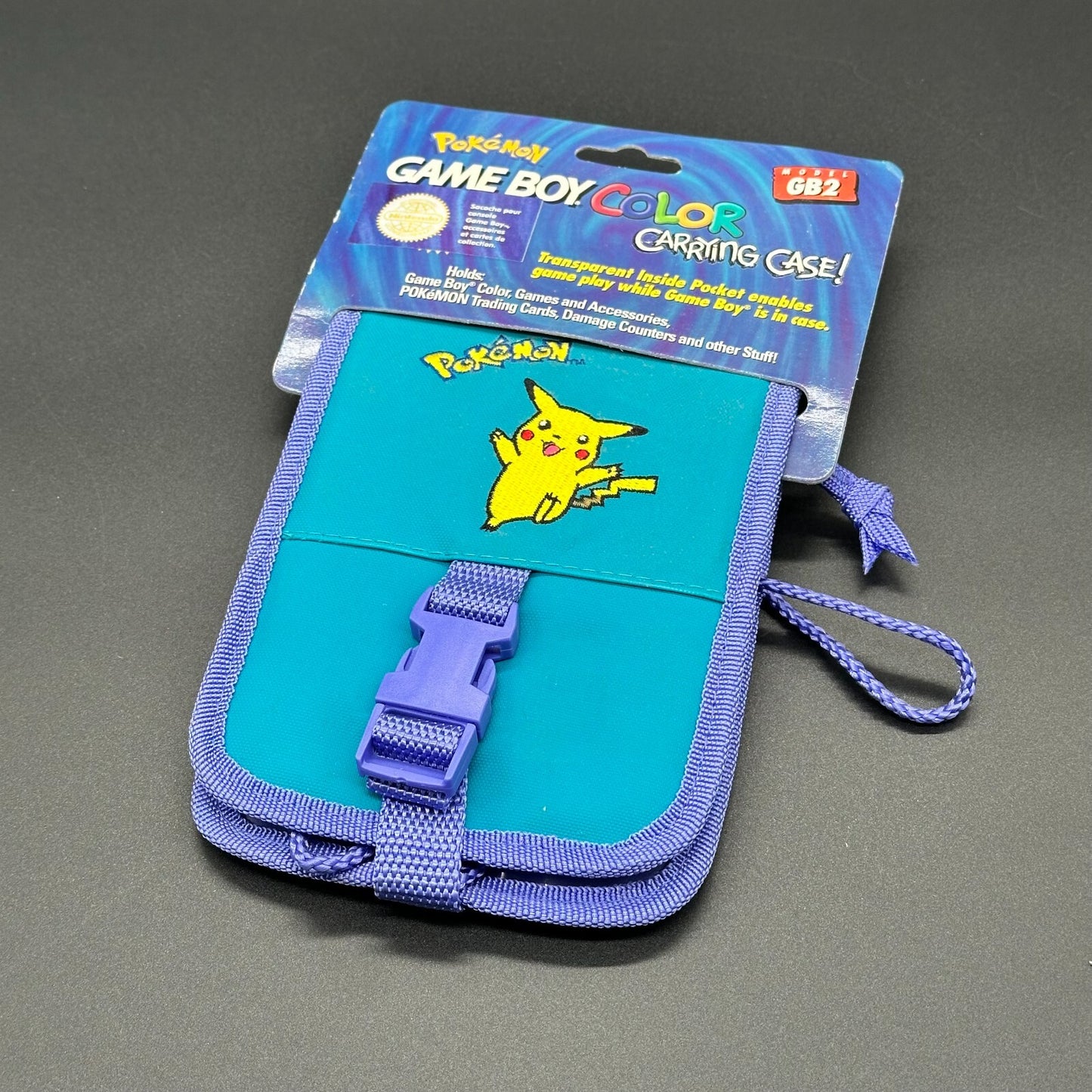 Nintendo Pokemon Pikachu Game Boy Color Konsole Tasche Carrying Case Türkis Neu