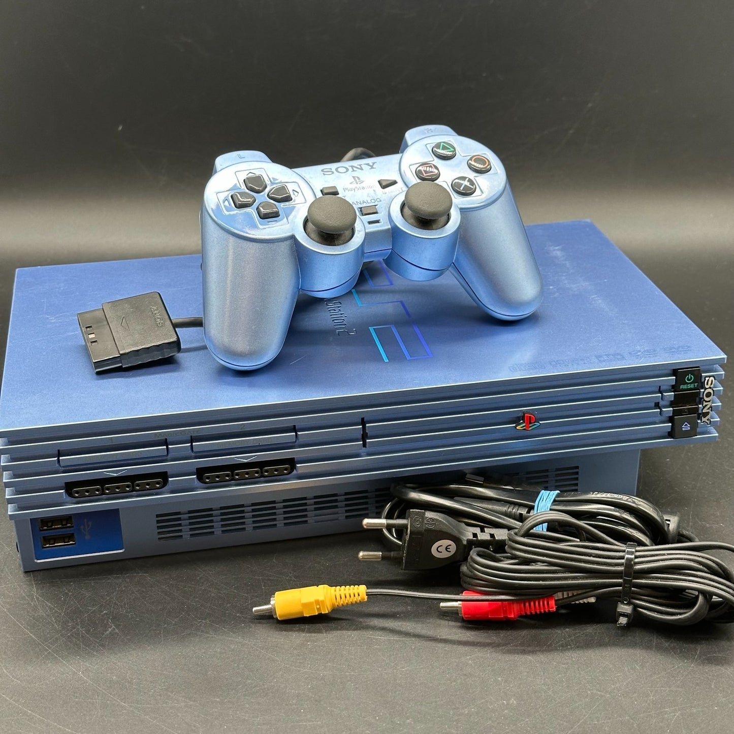 Sony PlayStation 2 PS2 Konsole - Aqua Blue SCPH-50004