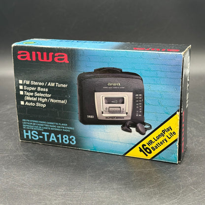 AIWA HS-TA163 Walkman Vintage Kassettenspieler mit AMFM Radio - funktioniert