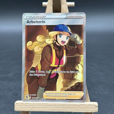 Arbeiterin - Silberne Sturmwinde - SIT 195 (Pokémon, TCG, Deutsch, Excellent)