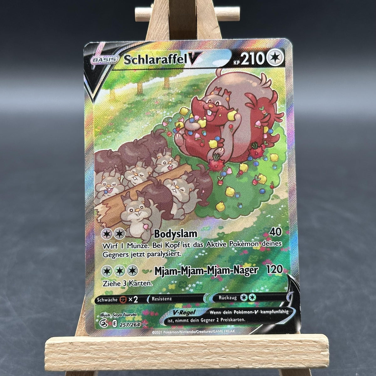 Schlaraffel V - Fusionsangriff - FST 257/264 (Pokémon TCG, Deutsch)