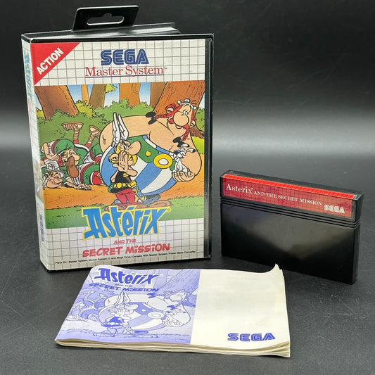 Asterix and the Secret Mission - Sega Master System Game - CiB - Good Condition