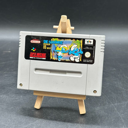 Die Schlümpfe Reisen um die Welt - SNES Super Nintendo Modul