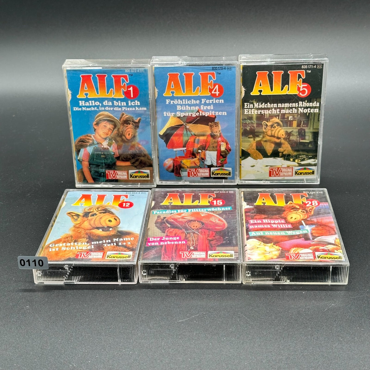 6x ALF Kassetten Hörspiele Konvolut - Folgen 1 4 5 12 15 28