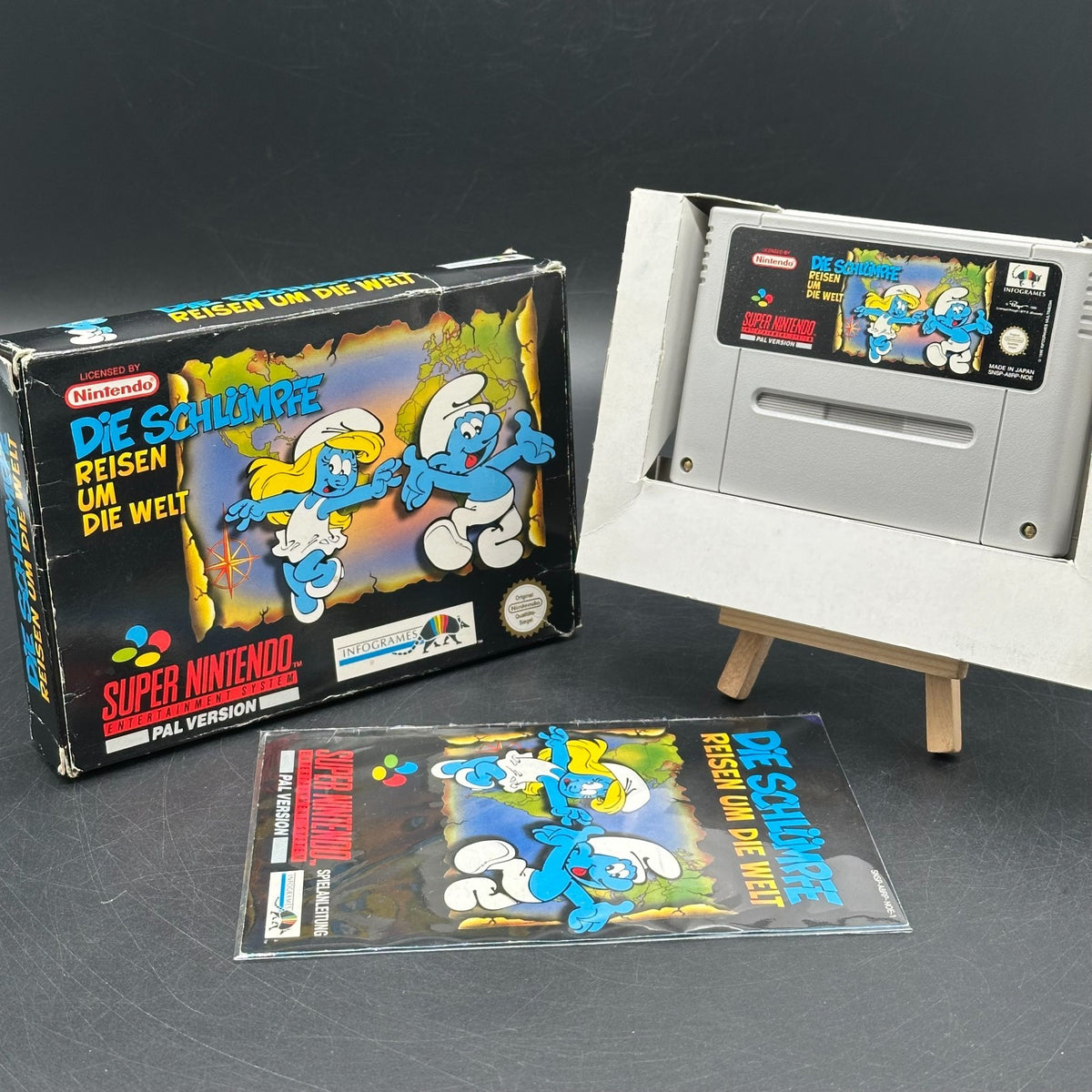 Die Schlümpfe reisen um die Welt (Super Nintendo, SNES) in OVP