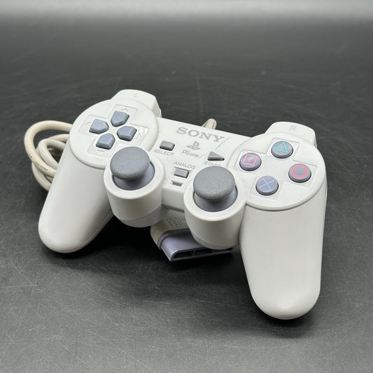 Original Sony PlayStation One / 1 Dualshock Controller Weiß PS1 (SCPH-110)