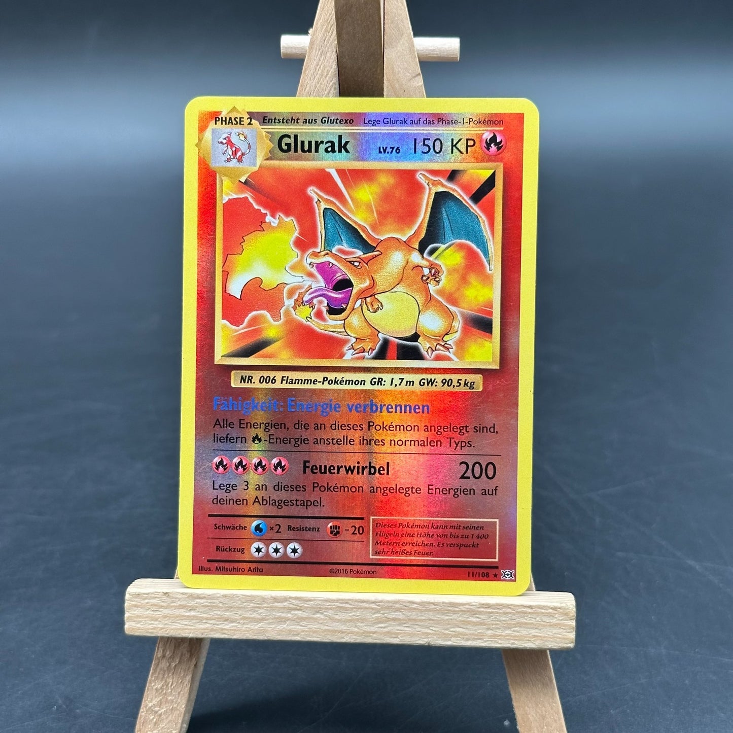 Pokemon TCG Glurak deutsch Evolutions EVO11 Charizard Holo Rare
