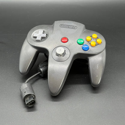 N64 - Original Nintendo Controller Schwarz - Stick neu – Bild 4