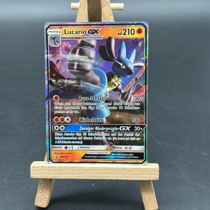 Lucario GX SM100 Sonne und Mond Black Star Promo - Deutsch Pokemon Karte