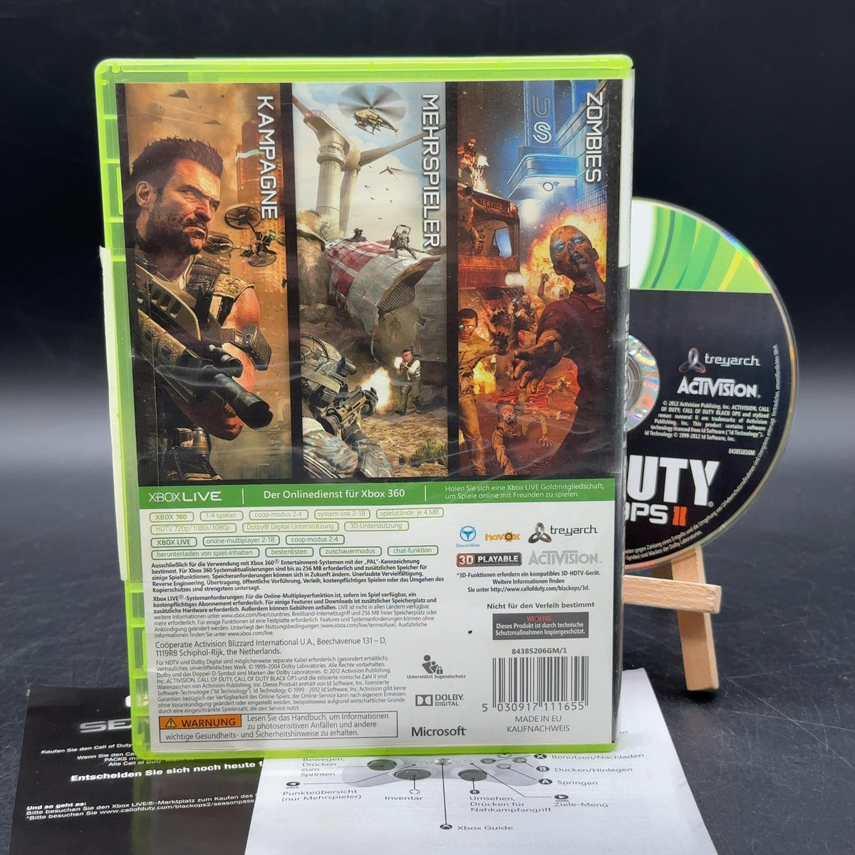 Call of Duty: Black Ops II Microsoft Xbox 360 PAL Spiel OVP komplett 100% Uncut – Bild 2