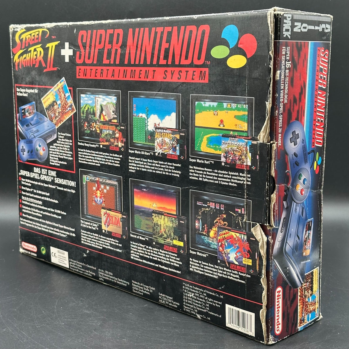 Super Nintendo SNES Konsole in OVP - Street Fighter II 2 Action Pack