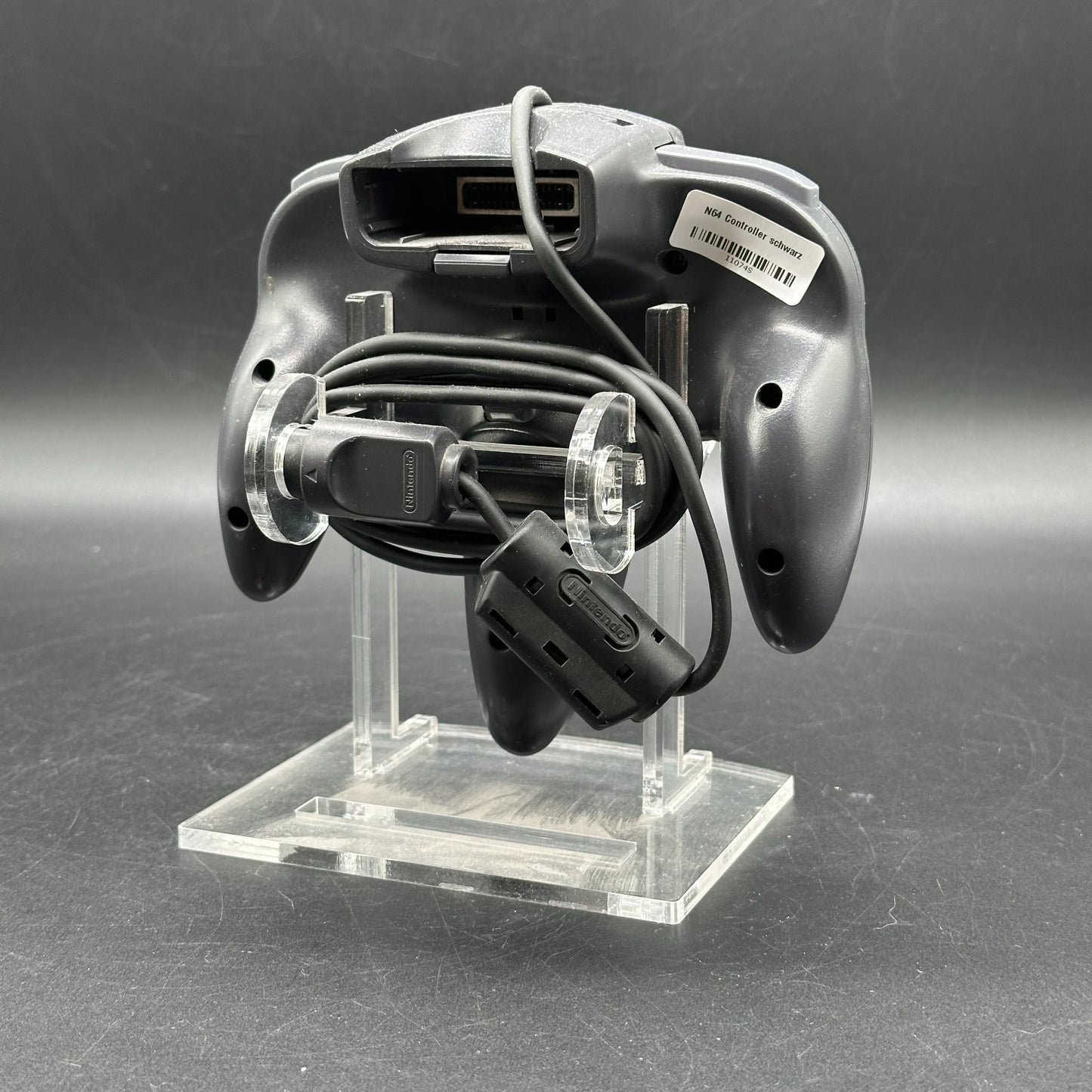 N64 Nintendo 64 - Original Controller schwarz - inkl. Ständer