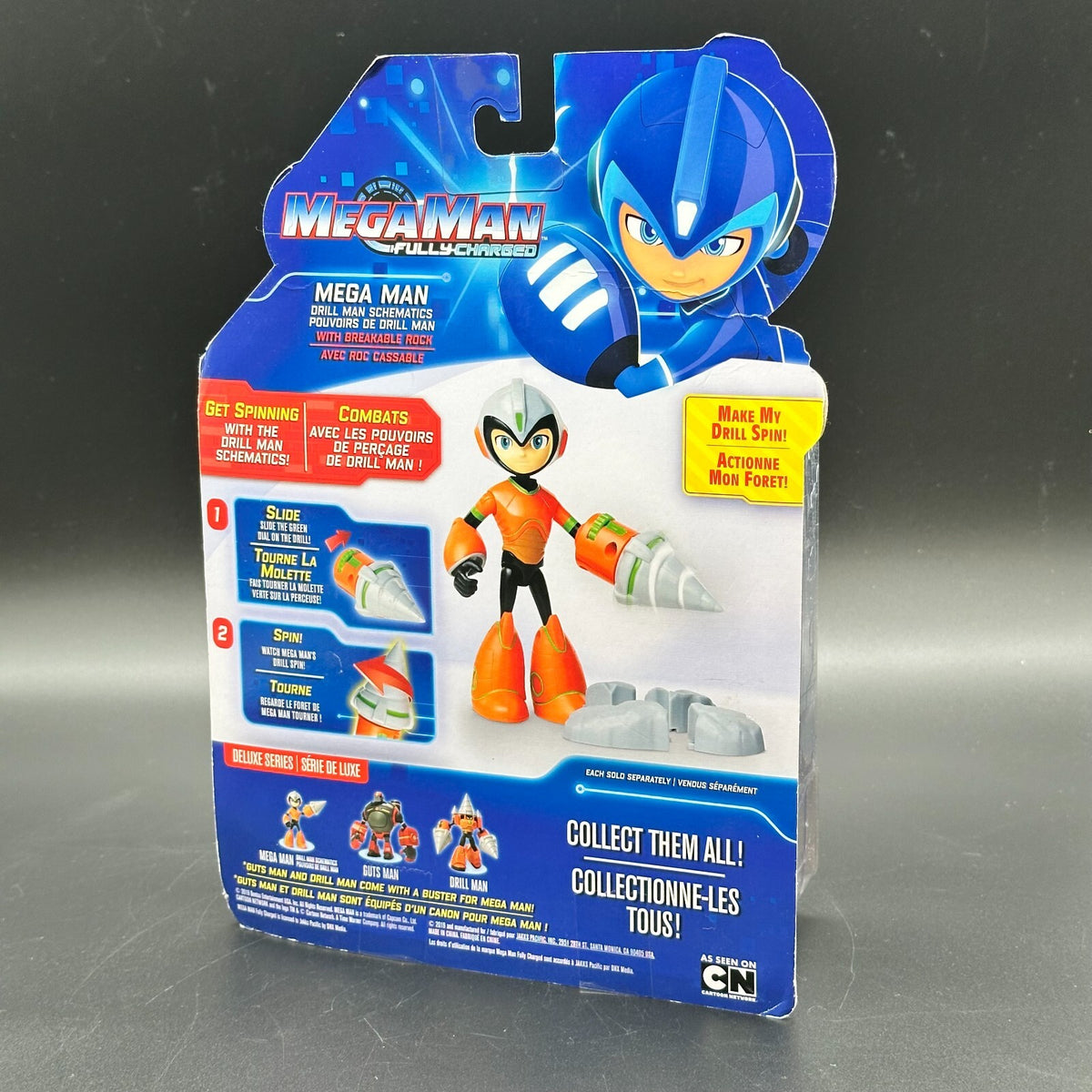 Mega Man Fully Charged Deluxe Series Drill Man Schematics Action Figur – Bild 2