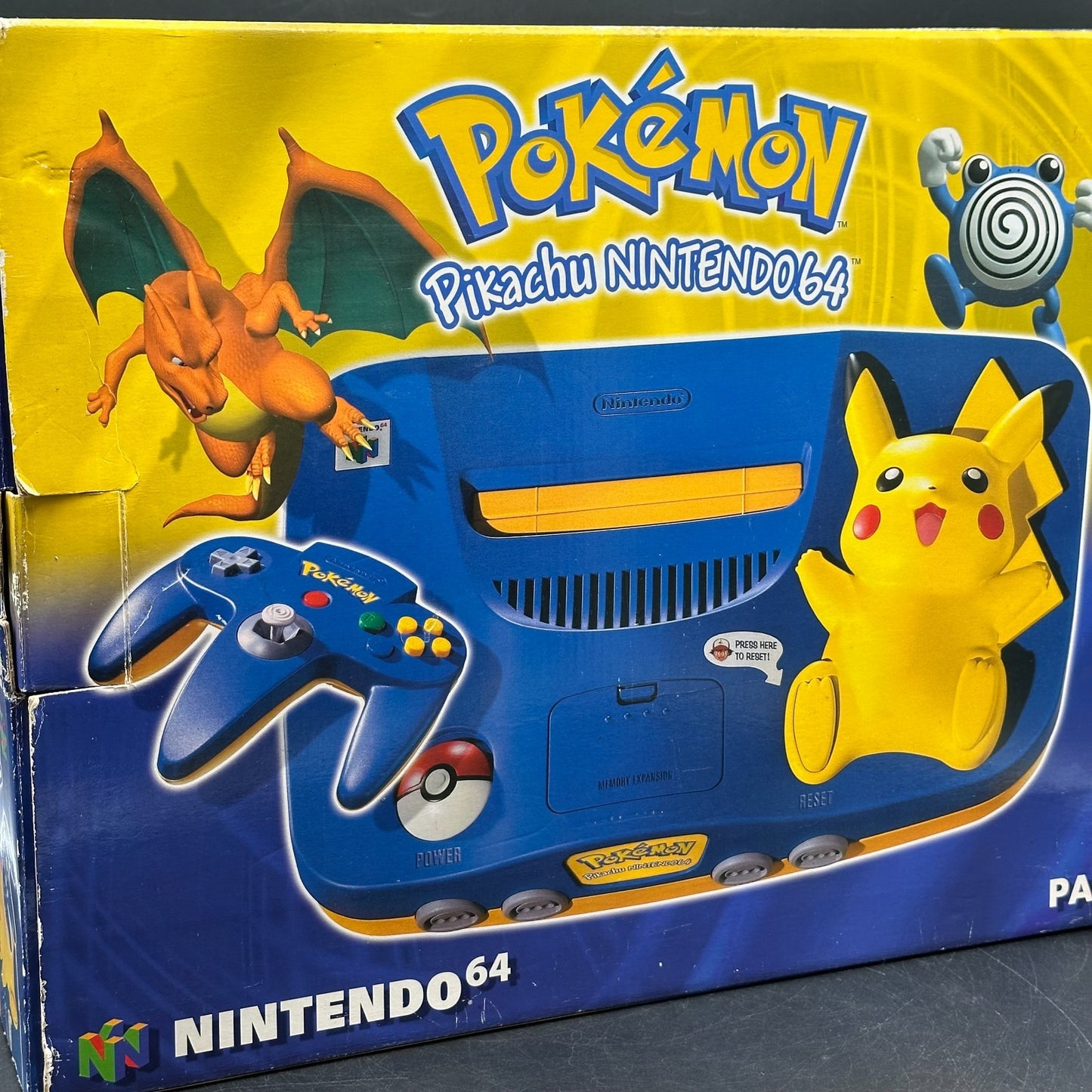 Nintendo 64 Konsole - N64 Pikachu Edition inkl. Controller, OVP & Expansion Pak