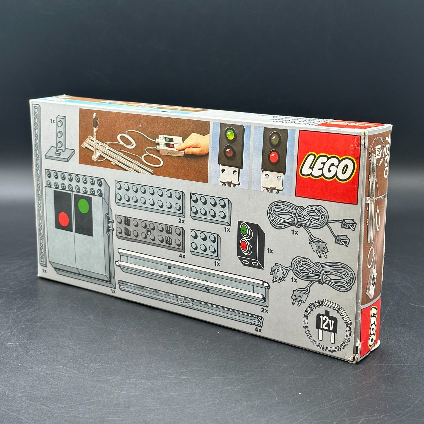 Lego 7860 Eisenbahn Set 12V Ferngesteuert Ampel Signal in OVP