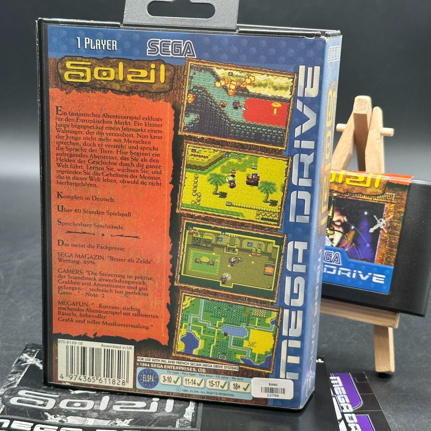 Soleil Sega Mega Drive komplett