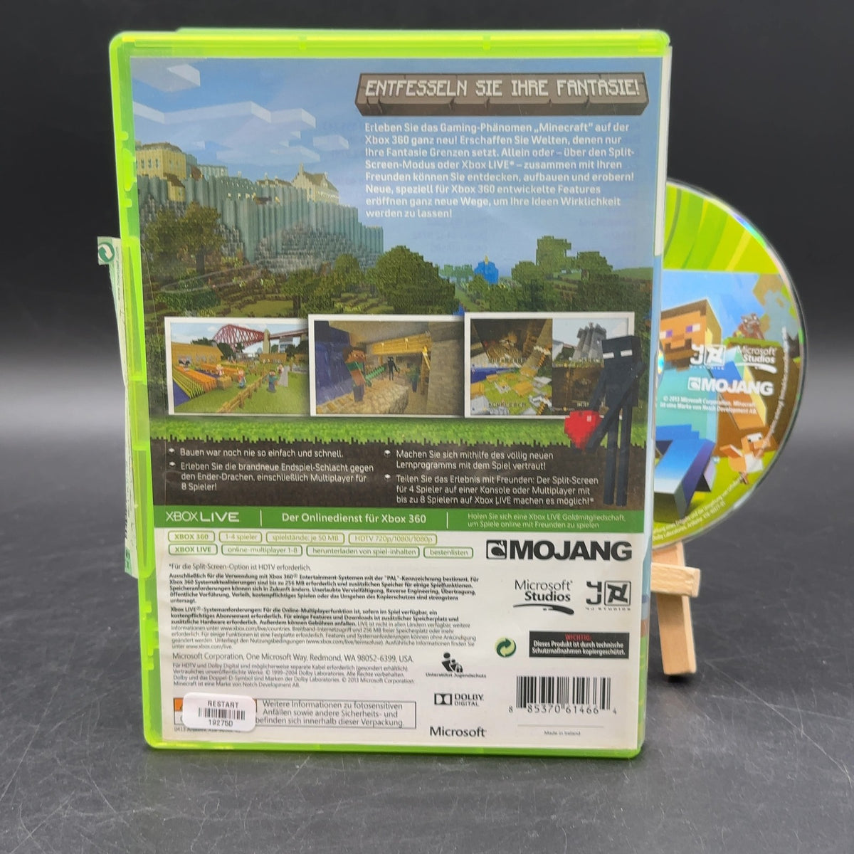 Minecraft: Xbox 360 Edition Microsoft Xbox 360 PAL Spiel OVP 2013 – Bild 2