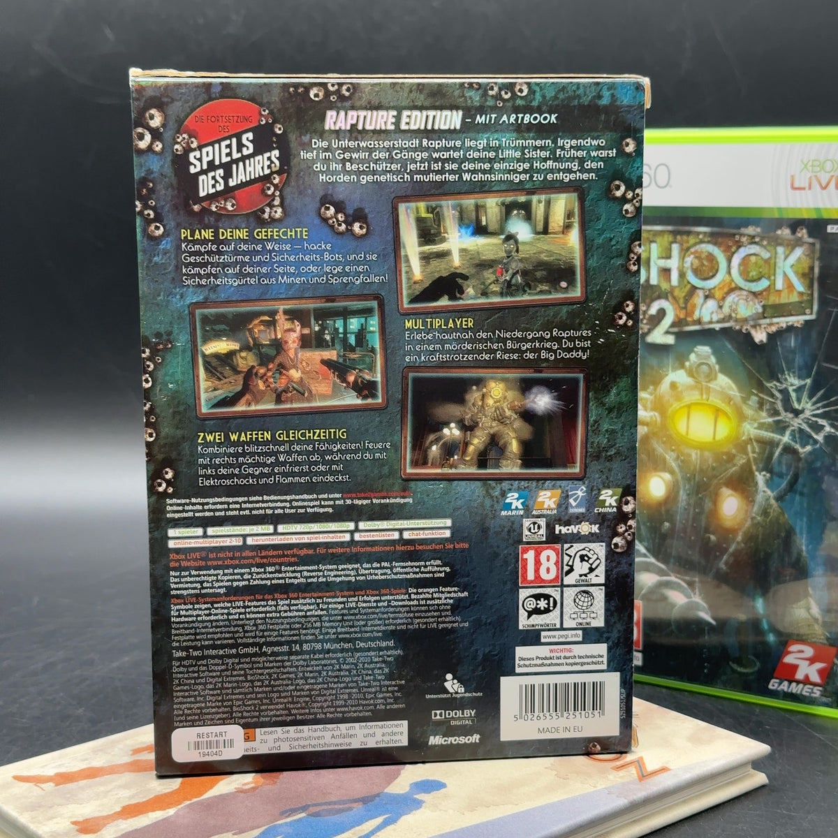 BioShock 2 Microsoft Xbox 360 PAL Spiel OVP komplett Rapture Edition 2010 – Bild 2