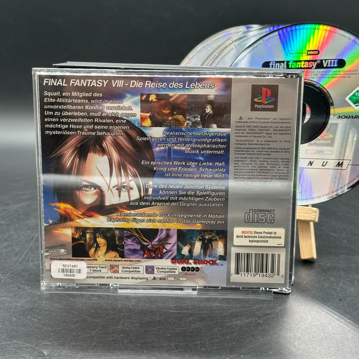 Final Fantasy VIII 8 Platinum (Playstation 1, PS1) - CD aufpoliert ✅