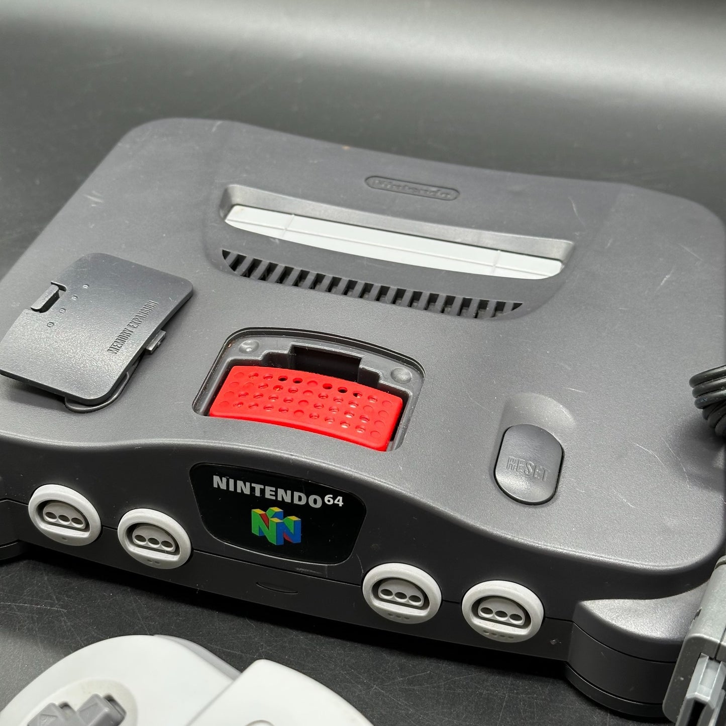 Nintendo 64 / N64 Konsole mit Controller Pak und Expansion Pak