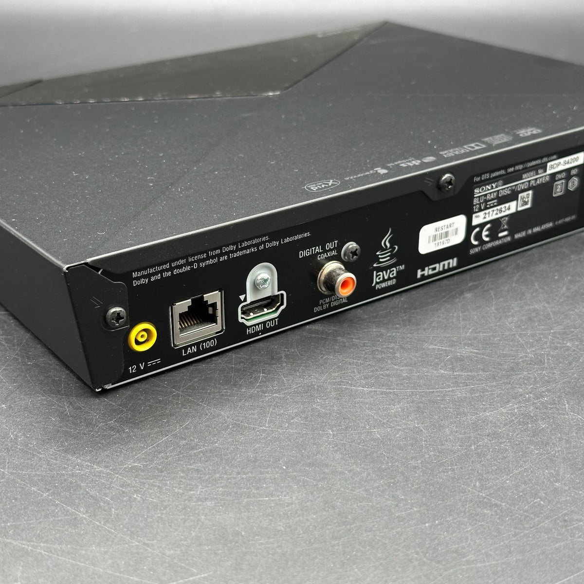 Sony BDP-S4200 HDMI 3D Blu-ray DVD Player (keine Fernbedienung) – Bild 2