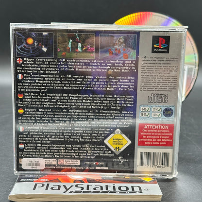 Crash Bandicoot 2 - Cortex Strikes Back (PlayStation 1, PS1) - CD aufpoliert ✅