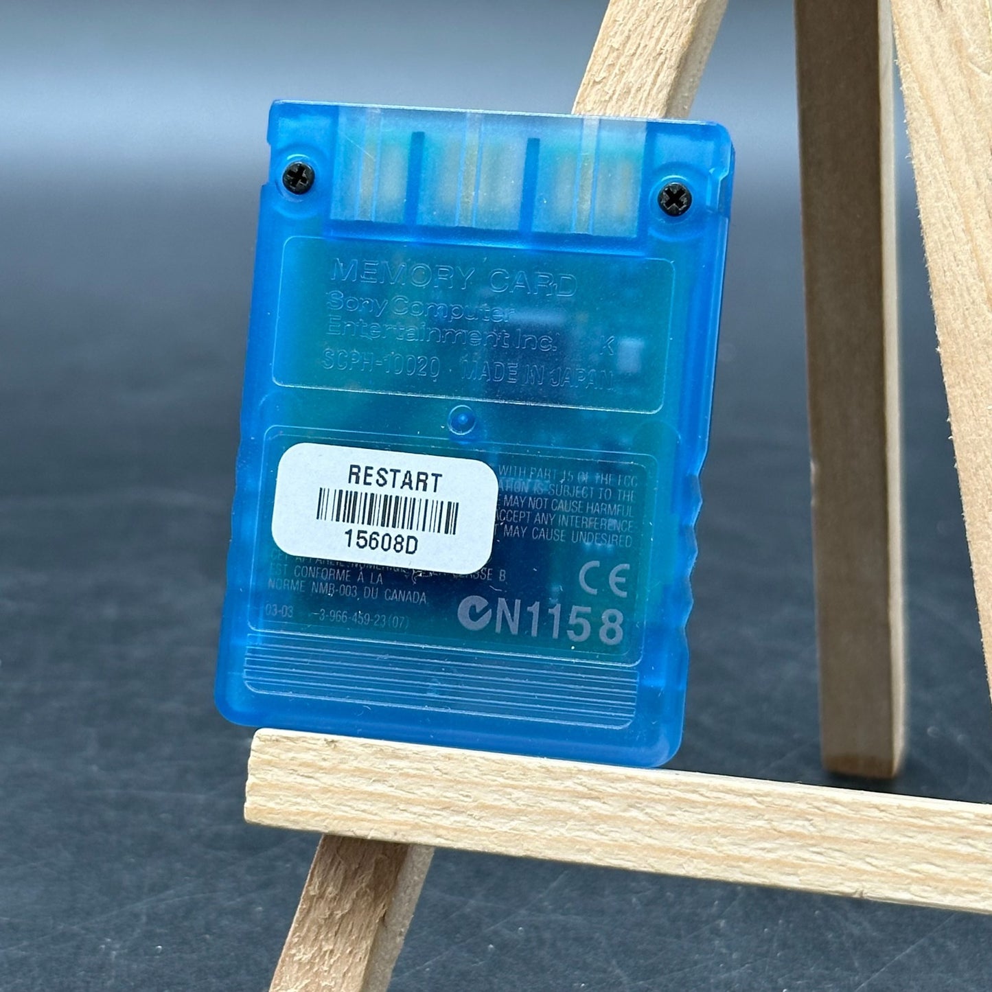 Original PS2 Memory Card | 8MB | Blau Transparent
