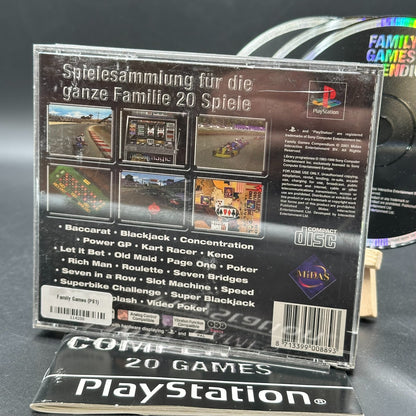 Family Games Cempendium 20 Games Sony Playstation 1 PS1 PSX PsOne