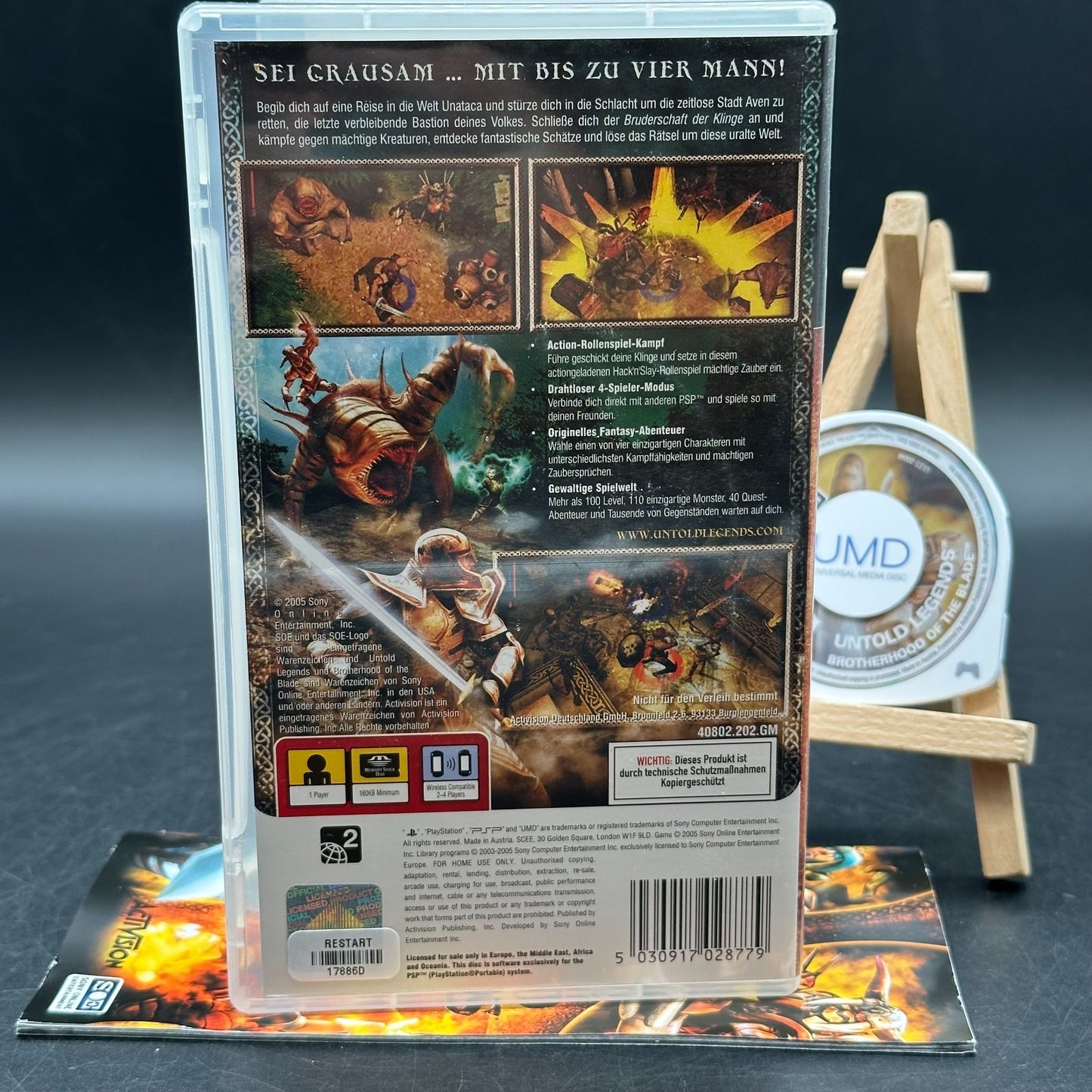 Untold Legends - Brotherhood of the Blade (PlayStation Portable, PSP)