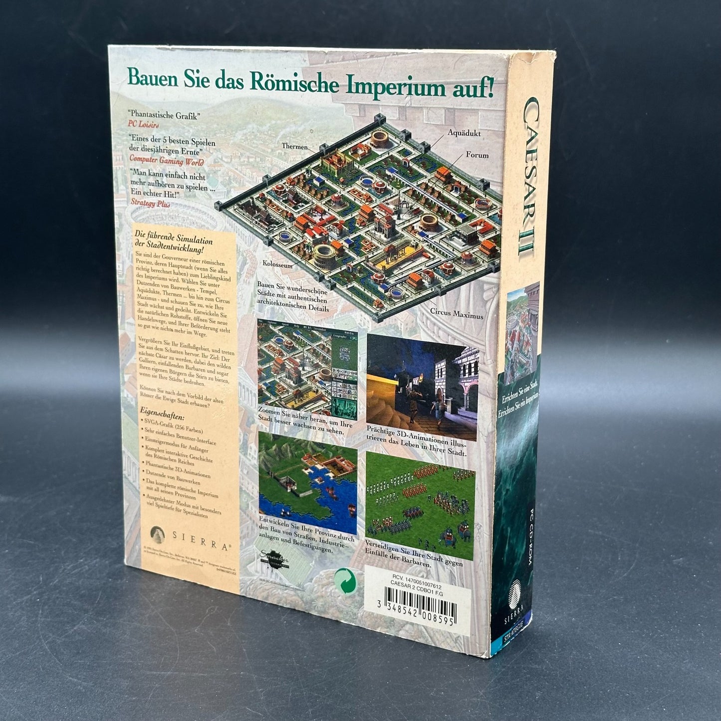 CAESAR II 2 auf CD für Windows 95 / Dos auf deutsch in Big Box von Sierra