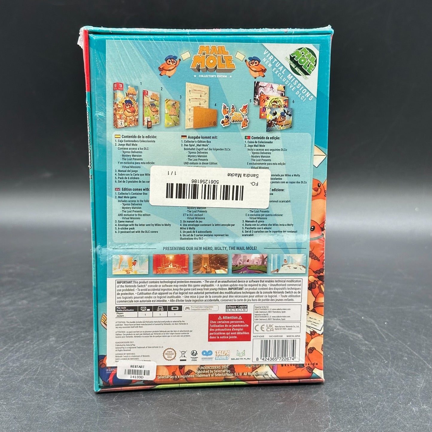 Nintendo Switch Mail Mole Collector's Edition • Brandneu • Sealed • NEU • NEW •