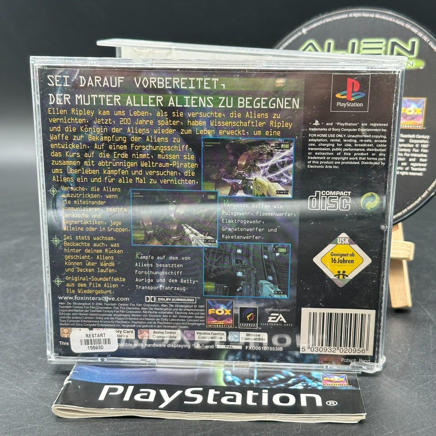 Alien - Die Wiedergeburt (Playstation 1, PS1) - CD aufpoliert ✅