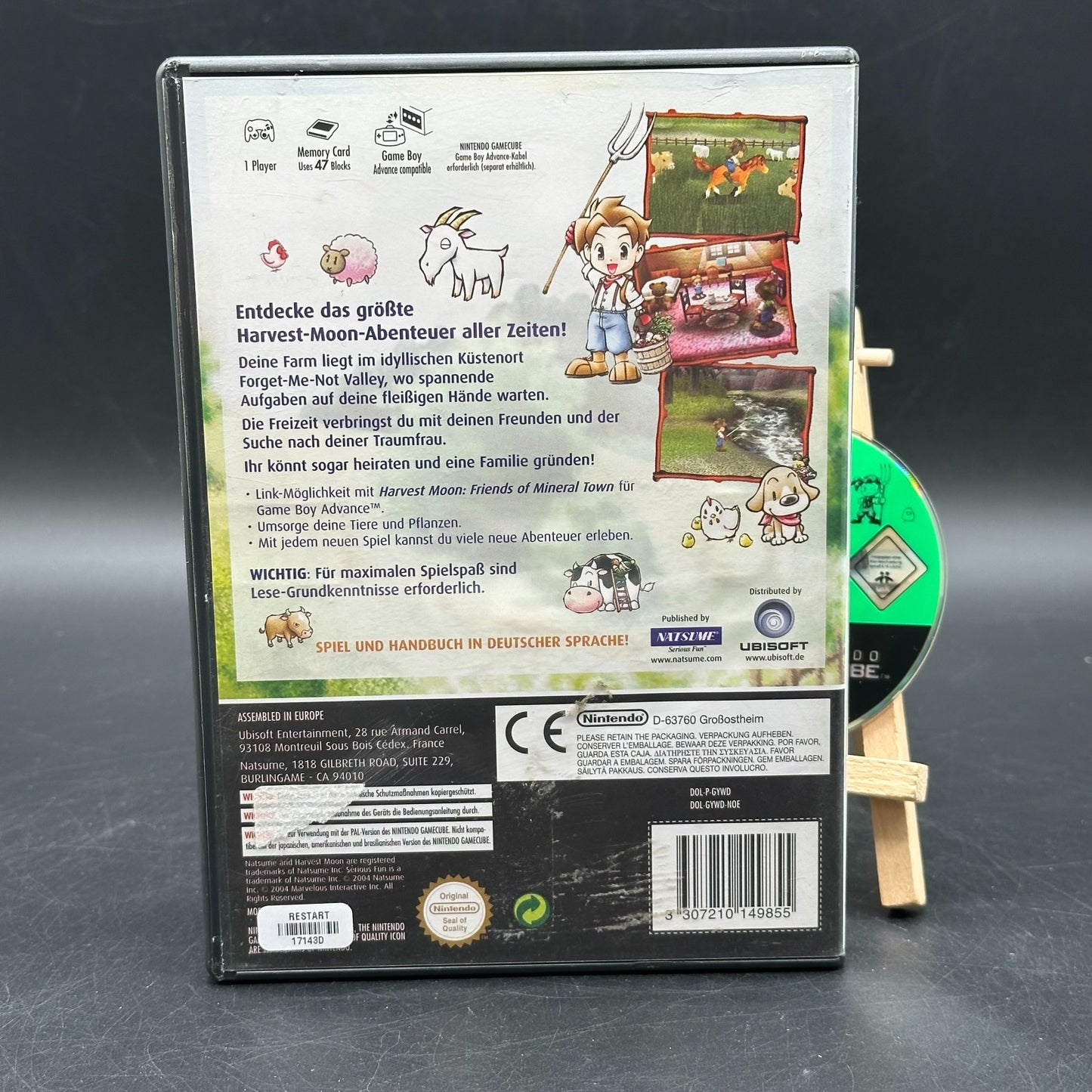 Harvest Moon - A Wonderful Life (Nintendo GameCube) - CD aufpoliert ✅