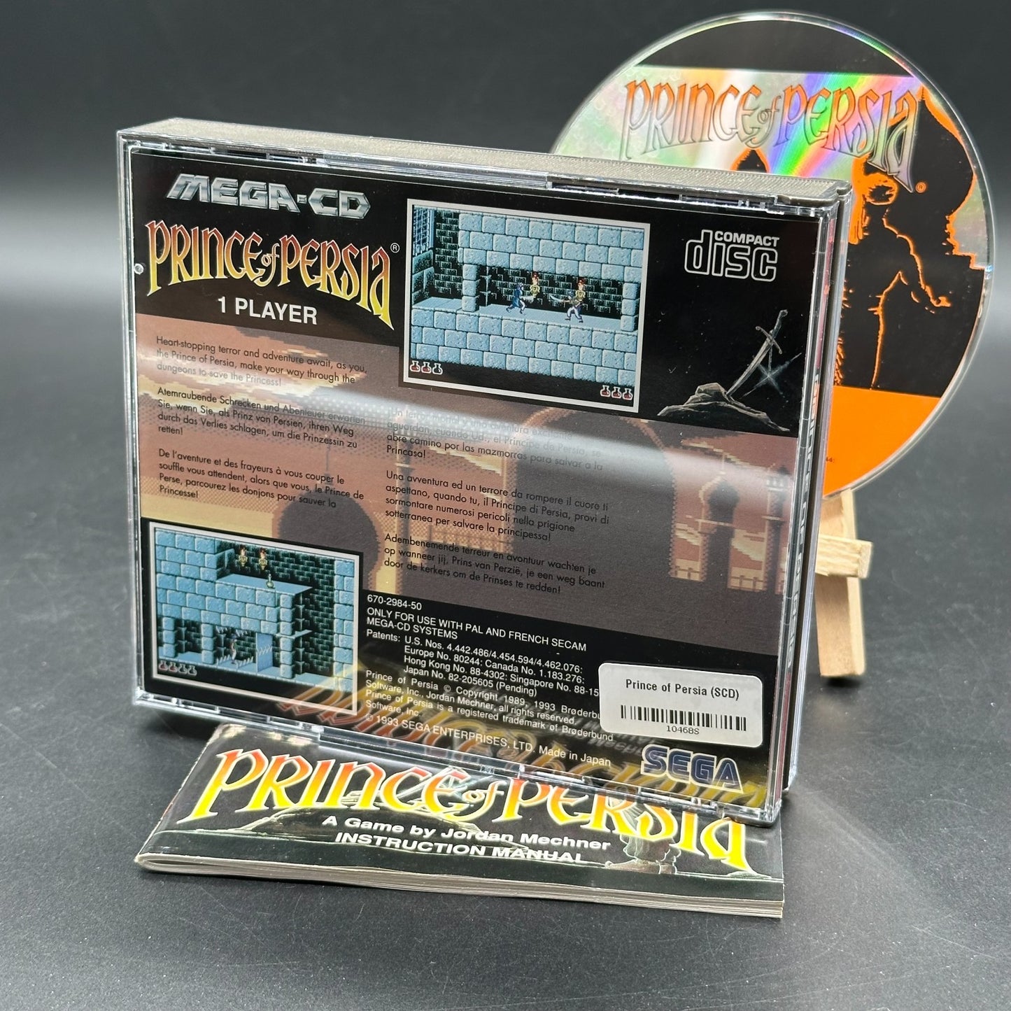 Prince of Persia, Sega CD Mega Drive Spiel, OVP, Anleitung, PAL