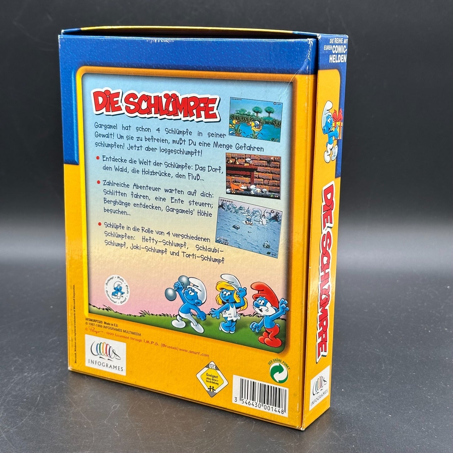Die Schlümpfe PC BIG BOX CD ROM PAL 486er WIN 95 98 Infogrames Deutsch