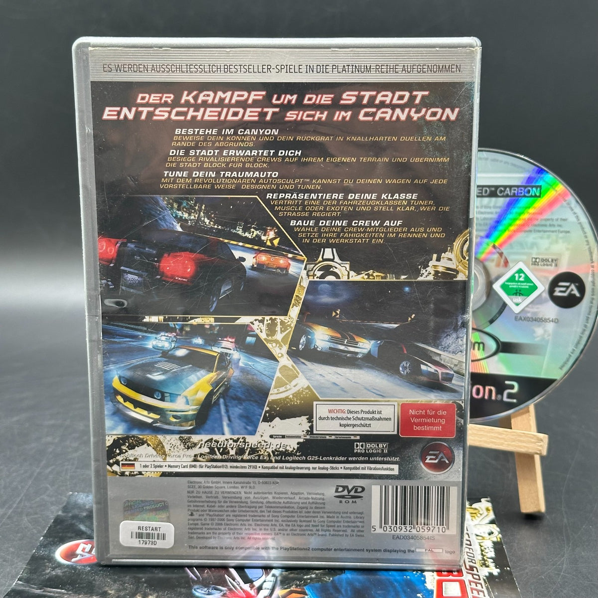 Need for Speed Carbon (PlayStation 2, PS2) - CD aufpoliert ✅