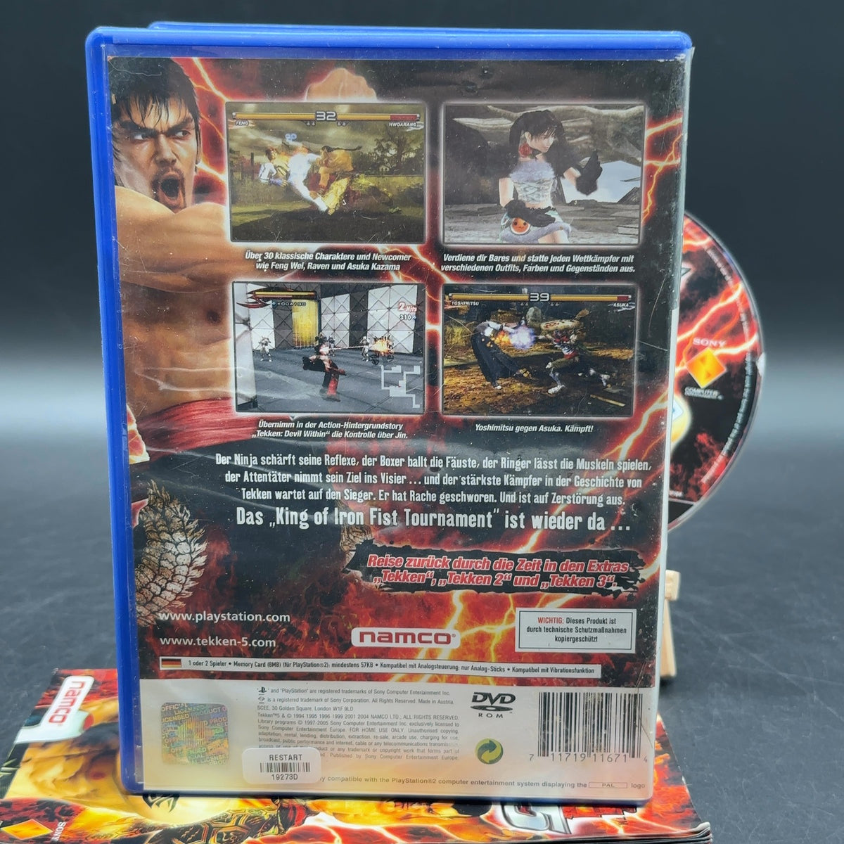 Tekken 5 Sony PlayStation 2 PS2 PAL Spiel OVP komplett 2005 – Bild 2