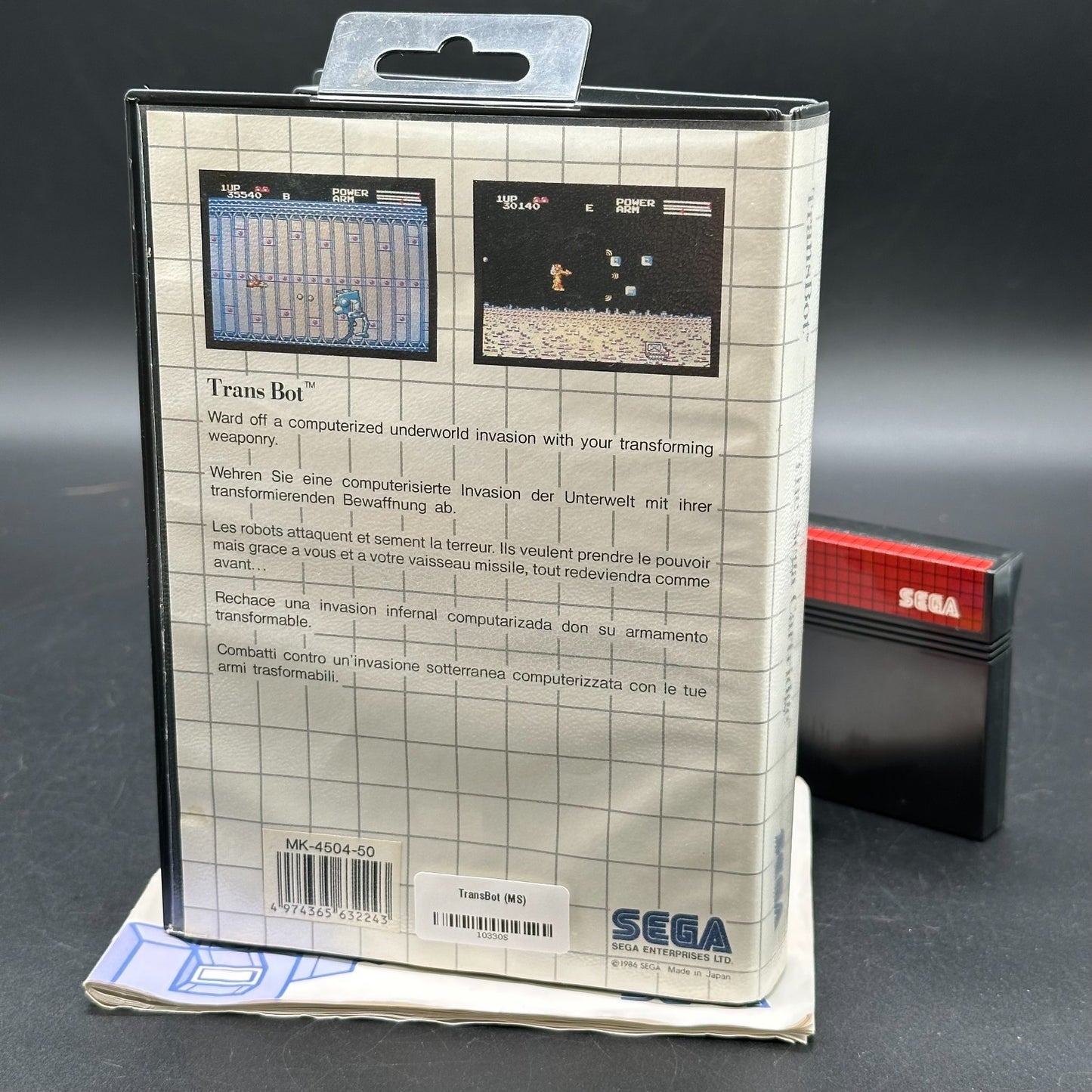 TransBot - Sega Master System - OVP