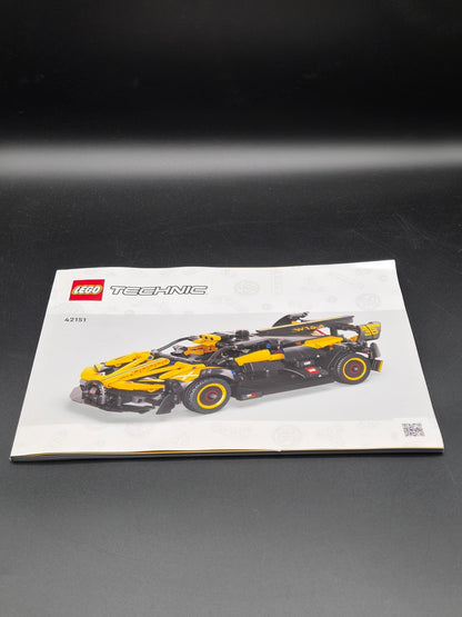 LEGO Technic 42151 Bugatti Bolide Gelb Schwarz 905 Teile Sammler Auto Rennwagen