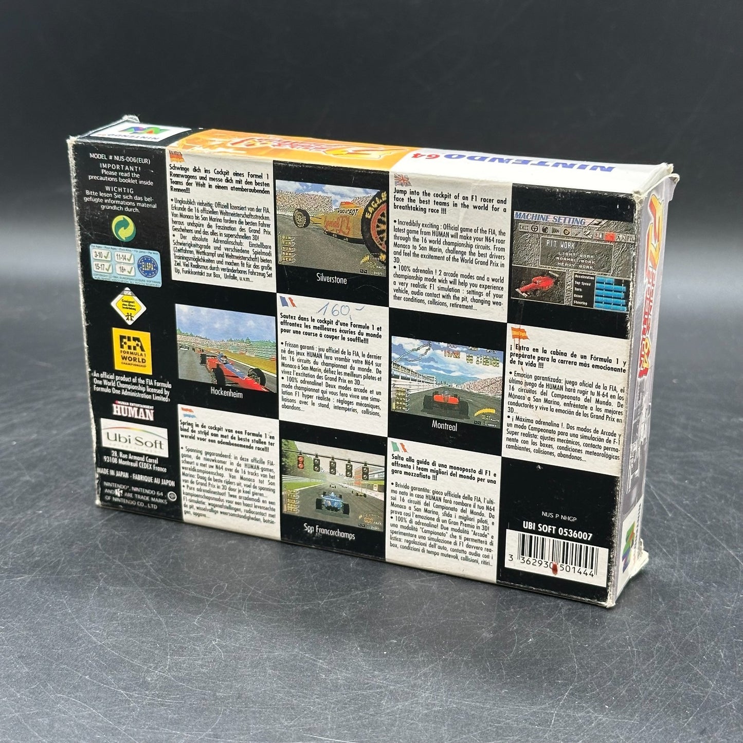 N64 - F1 Pole Position 64 - (OVP, mit Anleitung)