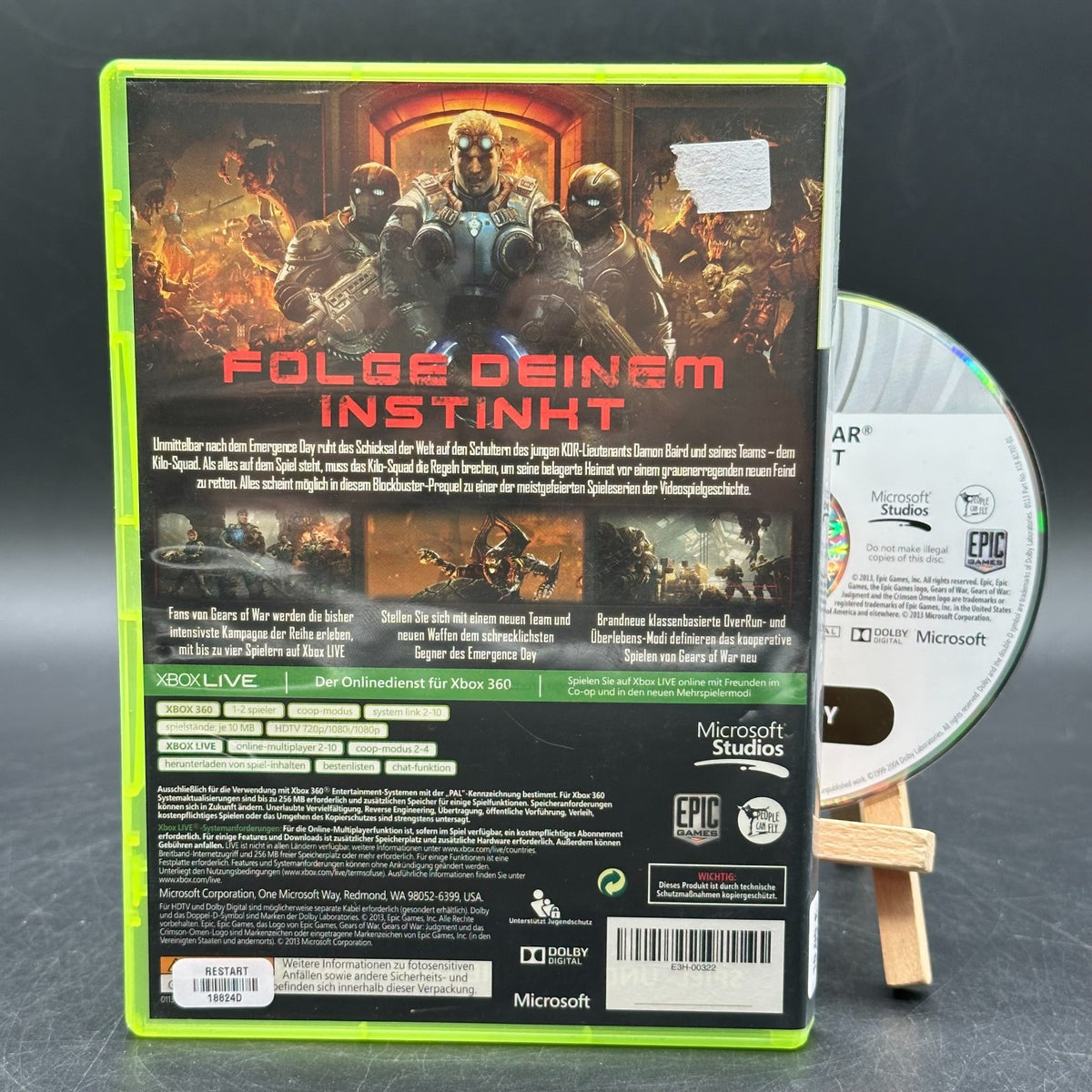 Gears of War: Judgement (Microsoft Xbox 360) - CD aufpoliert ✅