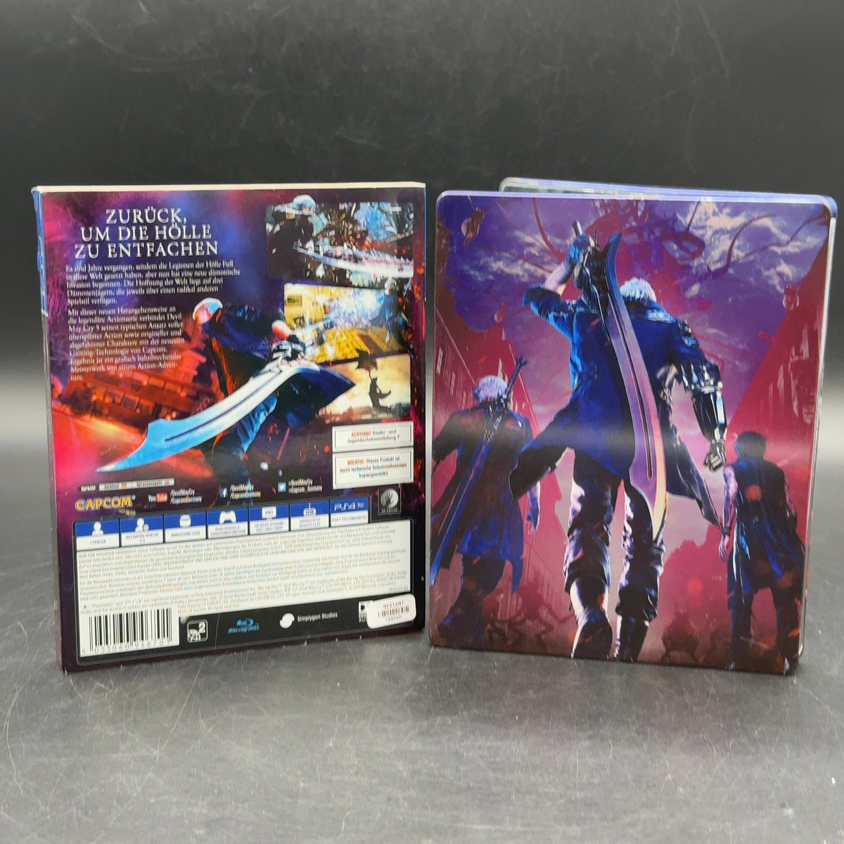 Original Devil May Cry 5 Leerhülle ohne Spiel Sony PlayStation 4 PS4 Steelbook – Bild 2
