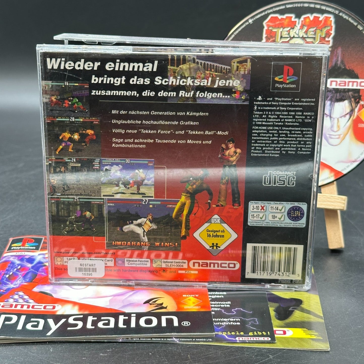 Tekken 3 - (PlayStation 1, PS1) - CD aufpoliert ✅