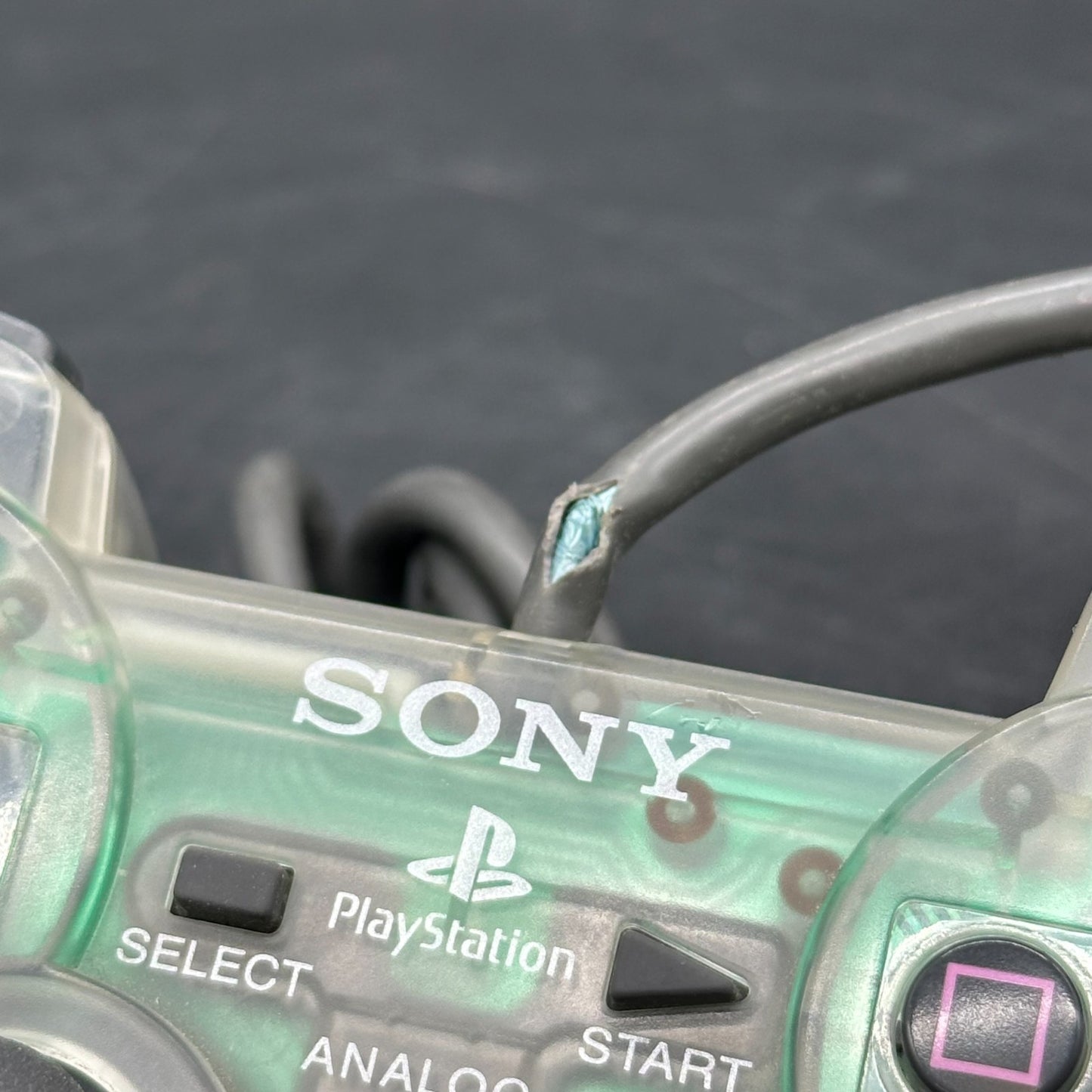 Original Sony PlayStation One / 1 Dualshock Controller Transparent PS1 - GUT