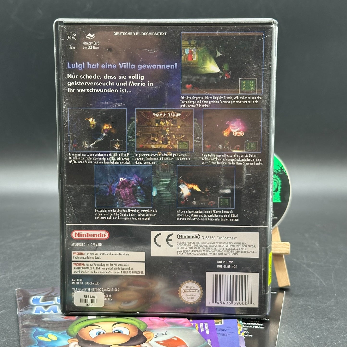 Luigi’s Mansion (Nintendo GameCube) - CD aufpoliert ✅