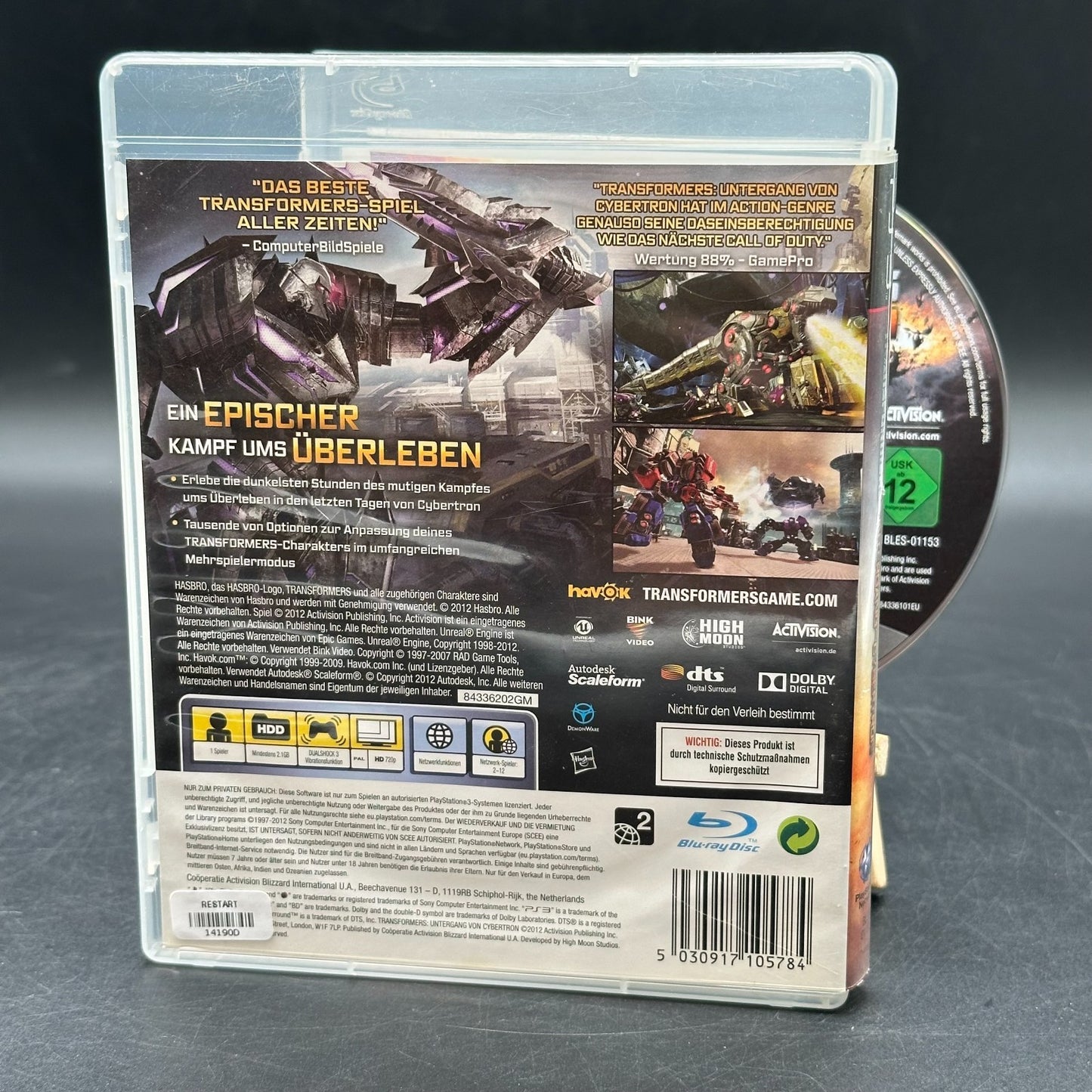 Transformers: Untergang von Cybertron PS3 (Sony PlayStation 3)