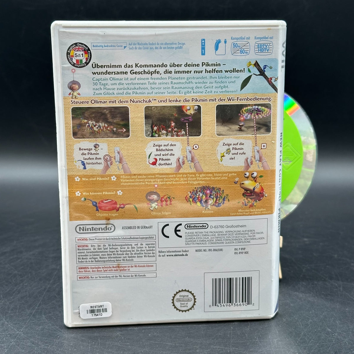 Pikmin (Nintendo Wii) - CD aufpoliert ✅