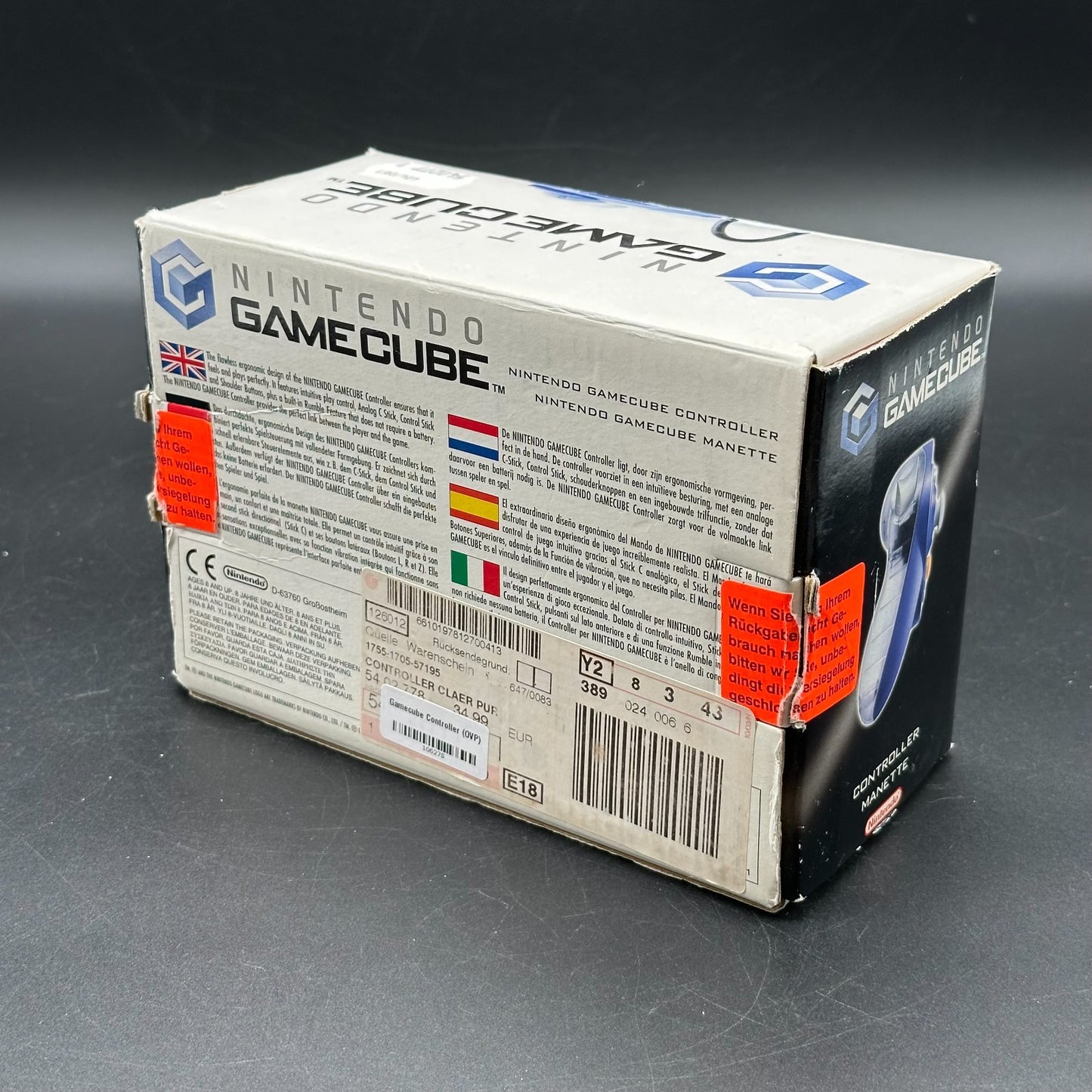 Original Nintendo GameCube Controller DOL-003 mit OVP & Anleitung